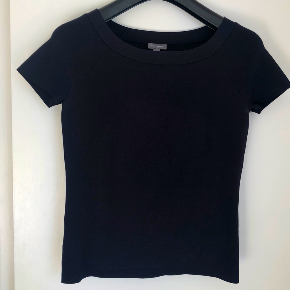 Ann Taylor silk blend knit top.